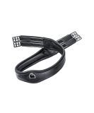 Buy SUNRIDE Soho Anatomical Leather Saddle Girth 130 cm - D-Ring for Auxiliary Reins - Black | International Shipping Available - Buy Online on GoSupps.com