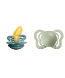 BIBS Couture Baby Pacifier 2-Pack | Made in Denmark | BPA Free | Anatomical Nipple | Natural Rubber Latex | Size 1 (0-6 Months) | Island Sea/Sage - Buy Online on GoSupps.com