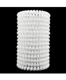 15 Pack White Spiral Hair Ties | Small No Crease Hair Coils | Telephone Cord Plastic Elastic Bands - Buy Online on GoSupps.com