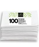 DAVELEN Disposable Luxury Spa Towels - 100 pc Salon Quality Soft Towels for Hair, Face, Body | Eco-Friendly & Luxuriously Comfortable | 31.5 x 15 Size - Buy Online on GoSupps.com