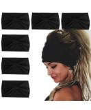 Wecoe 6 Pack Black Headbands for Women - Wide Elastic Fashion African Headbands - Perfect for Wigs, Head Wrap, Running, Yoga - Halloween Hair Accessories - Buy Online on GoSupps.com