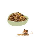 LuckyOpt Ceramic Heart-shaped Hamster Bowl - Small Pet Food and Water Bowl for Hamster, Guinea Pig, Gerbil, Hedgehog, Chinchilla, Parrot - Green - Buy Online on GoSupps.com