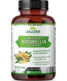 Zazzee Extra Strength Boswellia Serrata 10:1 Extract, 5000 mg Strength, 65% Boswellic Acid, 180 Vegan Capsules, 6 Month Supply, Standardized 10X High Potency, 100% Vegetarian, All-Natural, Non-GMO - Buy Online on GoSupps.com