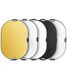 Selens 5-in-1 Oval Reflector 24x36-Inch for Photography Studio & Outdoor Lighting - Buy Online on GoSupps.com