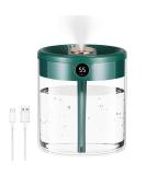 2L Cool Mist Air Humidifier with Night Light | Up to 20H Auto-Off | Quiet Operation | Dual Nozzles | for Bedroom, Babies, Plants | Green - Buy Online on GoSupps.com