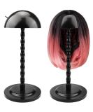 Kaiersi 2 PCS Wig Stand - Portable 14.1 Inch Hat Display for Multiple Wigs - No Slip Stable Design - Easy Assembly - Black - Buy Online on GoSupps.com