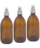 Buy 3 250ml Brown Glass Spray Bottles with Atomizer | Kosmetex Narrow Neck Bottles for Effective Dispensing | International Shipping Available - Buy Online on GoSupps.com