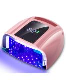 SUNYDOO 96W Rechargeable UV LED Nail Lamp | Cordless Professional Nail Dryer with Auto Sensor & Removable Stainless Steel Bottom | Quick Dry Nail Machine for Fingernail and Toenail (Pink) - Buy Online on GoSupps.com