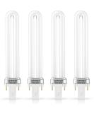 SEWACC 4pcs Replacement 9 365nm Lamp Bulb Tube Nail UV Lamp Tube UV Led Nail Lamp Tube for Nail Art Dryer UV Lamp Light - Buy Online on GoSupps.com