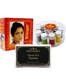 Yogic Mantra Shilpa Shringar Liquid Bindi 10 Color Set with TeaLegacy Sample - Premium Kum Kum for Married Women - Forehead Bindi Dots, Tikka Bindis & Temporary Tattoo - Buy Online on GoSupps.com