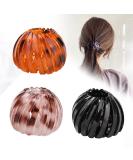 Vintage Bird Nest Hair Clips - 3 Piece Set | Geometric Ponytail Holders for Women | Expandable Hair Loops - International Shipping - Buy Online on GoSupps.com