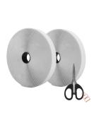 AIEX 39.37 Feet/12m Hook and Loop Self Adhesive Tape Roll with Gift Scissors (White) - Buy Online on GoSupps.com