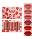 Buy 6 Colours Matte Liquid Lipstick Set B | Long Lasting Waterproof Lip Gloss & Nourishing Color Lip Glaze for Women - International Shipping - Buy Online on GoSupps.com
