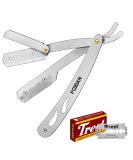 Foxian Straight Razor - High-Quality Stainless Steel Beard Knife for Precise Wet Shaving | Extra Sharp Barber Razor - Buy Online on GoSupps.com