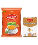 Wagh Bakri Premium Leaf Tea 1kg & Wagh Bakri Ginger Instant Tea Premix 140g - Buy Online on GoSupps.com