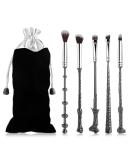 Wand Makeup Brushes Set - WeChip 5pcs Silver Brush Set for Women & Girls | Perfect for Flawless Makeup Application - Buy Online on GoSupps.com