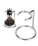 Premium Stainless Steel Shaving Brush Stand - Artistic Lightweight Holder for Men | Safety Razor Brush Kit - Buy Online on GoSupps.com