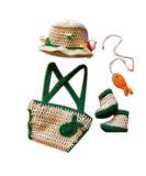 Newborn Photography Props Baby Photo Outfits Crochet Kintted Fisherman Set - Buy Online on GoSupps.com