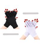 Tongyend UV Gloves for Gel Nails - Professional Fingerless Protection for Nail Lamp Dryer | Outdoor Use - Black/White - Manicure & Skin Care - Buy Online on GoSupps.com