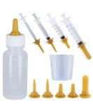 Selysis 10-Piece Pet Baby Bottle Kit - Squeeze Liquid Feeding & Replacement Nipples for Cats & Dogs - Buy Online on GoSupps.com