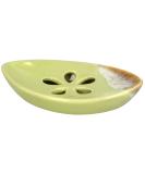 Buy Lemon Yellow Ceramic Soap Dish with Self Draining Tray Perfect for Bathroom & Kitchen | International Shipping Available - Buy Online on GoSupps.com