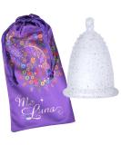 Me Luna Menstrual Cup Soft - Ball Silver Glitter Size M | Eco-Friendly Reusable & Comfortable - Buy Online on GoSupps.com