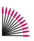 50 Pcs Disposable Mascara Wands Eyelash Brush Spoolies - Rose+Black | Eyebrow & Eye Lash Extension Tools - Buy Online on GoSupps.com