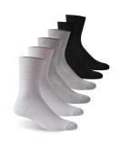 Facool Diabetic Socks X-Large Multicolor 6 Pairs - Non-Binding Cotton Crew Socks for Men and Women - Cushioned, Seamless Toe - Buy Online on GoSupps.com