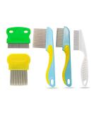 Stainless Steel Head Nit Comb - Set of 5 | Effective Lice and Nit Removal for Pets, Kids, and Adults - Buy Online on GoSupps.com