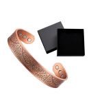 Antique Copper Bracelet with Black Jewelry Box | Vintage Adjustable Alloy Jewelry for Men & Women - Buy Online on GoSupps.com