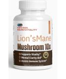 Organic Lion's Mane Capsules - 60 Count | Boost Memory & Immunity | Gluten Free Dietary Supplement - Buy Online on GoSupps.com