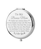 Bobauna Bonus Mom Pocket Mirror - Step Mother Gift, Adoptive Mother Makeup Mirror | Unique Family Isn't Always Blood Design (Bonus Mom -S) - Buy Online on GoSupps.com