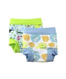 BabyPreg Child Swimming Diaper Cover with High Waist - 0-2 Years Green & Light Blue (2 Pack) | Safe & Comfortable Bathing Shorts for Babies - Buy Online on GoSupps.com