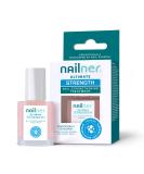 Nailner Ultimate Nail Strengthening Treatment Nail Polish Strengthener for Damaged Nails Scientifically Developed to Revitalise Nourish & Fortify Nails Glossy Light-Rose Nail Varnish 10ml - Buy Online on GoSupps.com