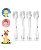 Seago Electric Toothbrush Plug-In Brushes - SG-G513 & SG-977 Series Soft Bristle 10x Plaque Removal 4-Pack for Ages 6 Months to 4 Years - Buy Online on GoSupps.com