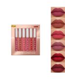 6-Piece Nude Lip Gloss & Matte Lipstick Set | Waterproof Long-Lasting Makeup | Non-Stick Cup Fade-Proof Lip Color - Buy Online on GoSupps.com