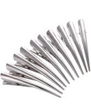 Loneedy 10-Pack duckball hair clips with teeth metal alligator curl clips with holes for hair styling non-slip hair clips hair handle diy accessories (l-silver) 1 piece (10 pack) silver - Buy Online on GoSupps.com