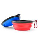 Zuofeng Reise-Napf: 2 Set Foldable Silicone Dog & Cat Travel Bowls - Portable Pet Feeding Solution for International Shipping - Buy Online on GoSupps.com