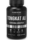 Jacked Factory Indonesian Tongkat Ali - 200:1 Extract for Men | Boost Vitality Mood & Energy | 120 Capsules - Buy Online on GoSupps.com