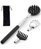 Telescoping Back Scratcher with 3Pcs Detachable Scratching HeadsTukuos Back Scratcher Extendable Backcratchers for MenWomenBear ClawRake Scratcher for AggressiveModerate Scratching Black - Buy Online on GoSupps.com