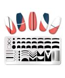 French Tip Nail Stamping Plate Set - Stainless Steel Nail Art Template for French Nail Designs - French Tip Stamp for DIY Nail Art - Buy Online on GoSupps.com
