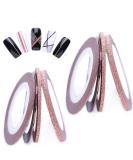 Rose Gold Matte Nail Striping Tape - 8 Rolls for DIY Nail Art Decor - Buy Online on GoSupps.com