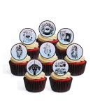 24 Celestial Magick Theme #1 Edible Premium Thickness SWEETENED Vanilla Wafer Rice Paper Discs Cupcake Toppers/Decorations - Buy Online on GoSupps.com