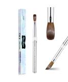 Shine Chance Acrylic Nail Art Brush Size 8 - 100% Pure Kolinsky Hair Oval Nail Brush for Professional Acrylic Application and Manicure - DIY Home Salon Tool - Buy Online on GoSupps.com