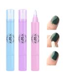 3x pack of nail polish distance pens with cotton heads nail art manicure correction pencils nail polish correction pen with 9 interchangeable replacement tips nail polish remover (purple+blue+pink)) - Buy Online on GoSupps.com