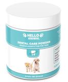 Helloanimal Dental powder for dogs and cats - tooth cleaning and dental care tartar remover also for gaps - tooth powder against bad breath - Buy Online on GoSupps.com