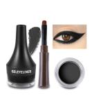 Boobeen Eyeliner Waterproof Gel Eyeliner Smudge-proof Eye Liner Gel Makeup High Pigment Eye Makeup Set Easy to Apply Long-lasting For All Day Black - Buy Online on GoSupps.com