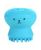 Silicone Jellyfish Octopus Face Cleansing Brush - Blue - Buy Online on GoSupps.com