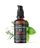 G-20 beard oil 50ml rosemary oil mint oil beard growth oil with nettle oil box oil sage oil laurel oil castor oil argan jojoba vitamin E and more original serum for a long and thick beard 50 ml (1 Pack) - Buy Online on GoSupps.com