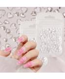 200 Pcs Clear Heart Nail Art Charms - Love Hearts Rhinestones for Acrylic Nails - DIY Manicure Decoration Accessories - Buy Online on GoSupps.com